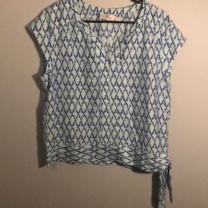 Vineyard Vines Blue Printed Blouse *NWOT*
